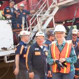 Representative Carol Miller at West Virginia Coal Mines