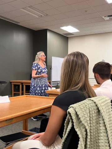 Congresswoman Miller speaking to students