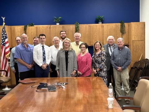 Miller visiting with MCDA