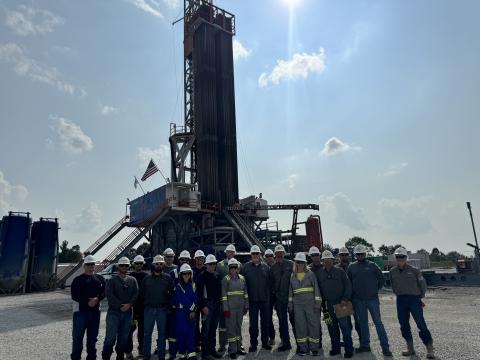 Congresswoman Miller touring the oil & gas rig