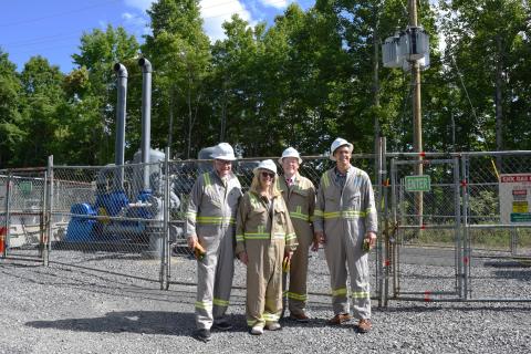 Miller with GOP Reps at Methane Capture Facility