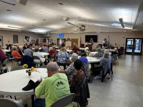 Speaking at Raleigh County Commission on Aging