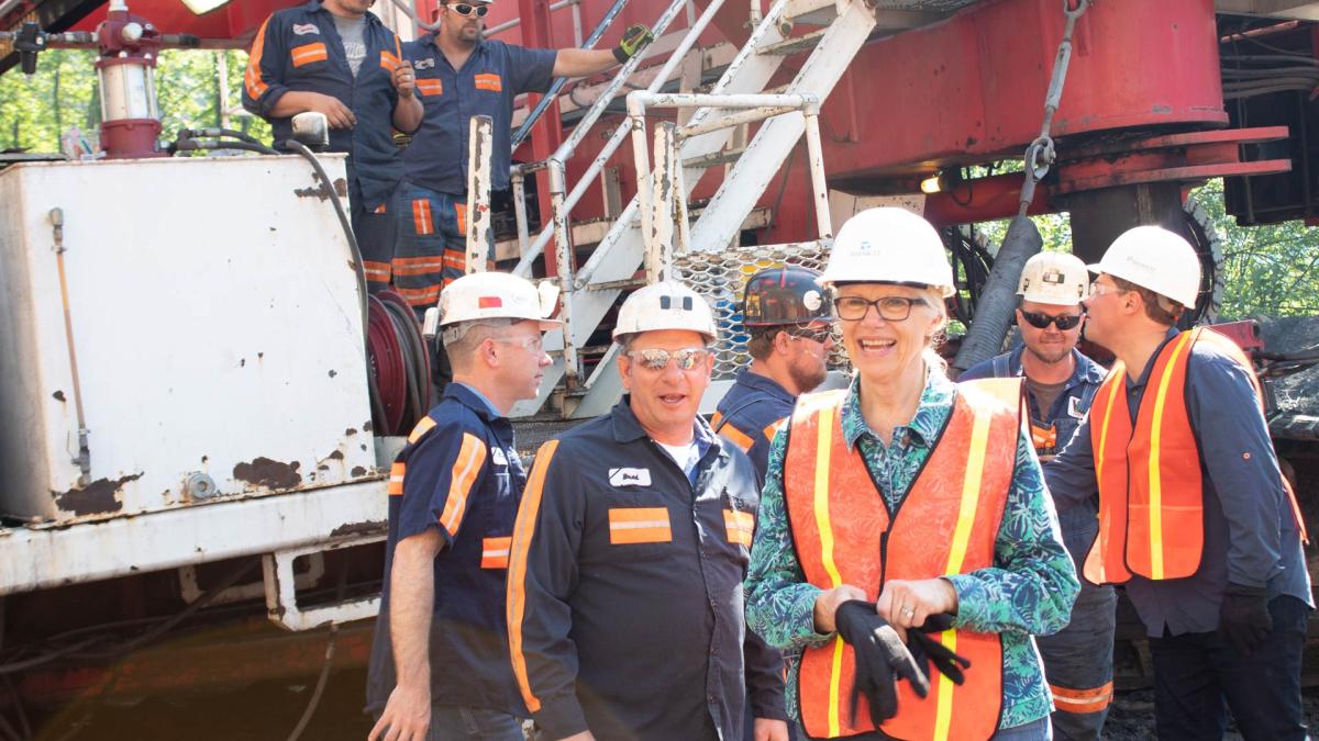 Representative Carol Miller at West Virginia Coal Mines